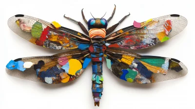 Dragonfly with Vinyl Chips