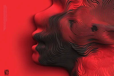 Red Vector Texture