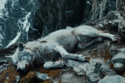 Wolf Playing Dead