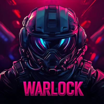 Warlock Fighter Pilot Logo