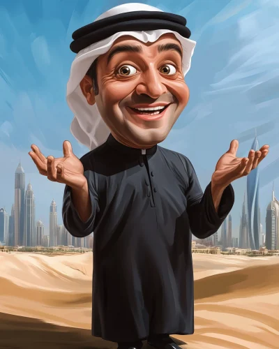 Caricature of a Comedian