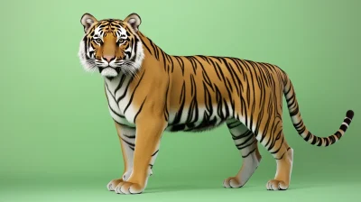 Realistic Tiger Standing