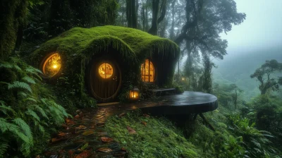 Whimsical Tiny House in the Rainforest