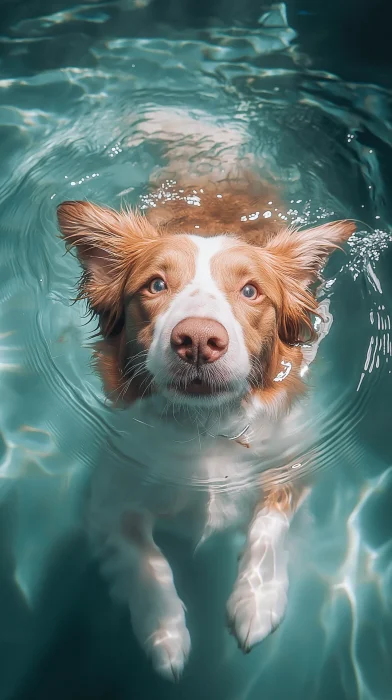 Dog in Pool