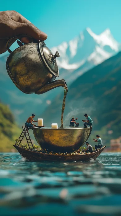 Surreal Steel Tea Experience