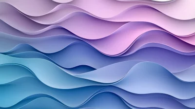 Pastel Waves Background