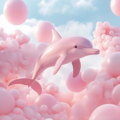 Flying Pink Dolphin