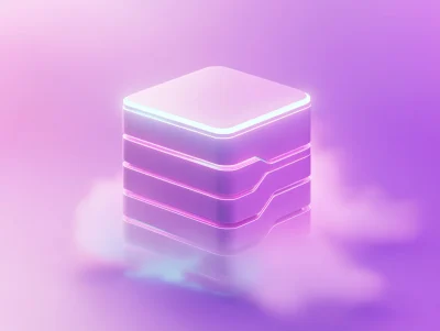 Futuristic Data Server Icon