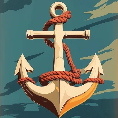 Stylized Boat Anchor Design