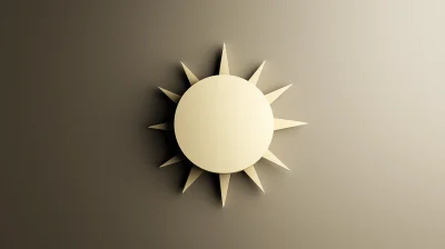 Minimalistic Sun Icon