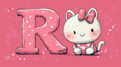 Bold Typography Hello Kitty