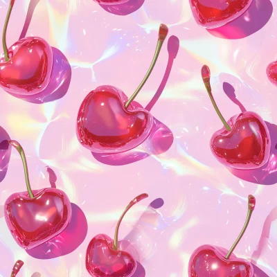 Abstract Glass Jelly Cherries