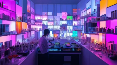 Colorful Cosmetic Laboratory