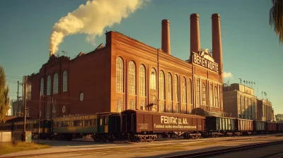 Historic Brewery Scene from 1919