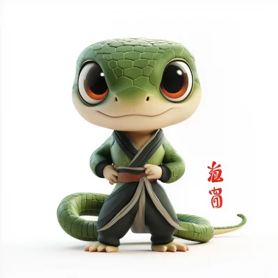 Cute Wushu Snake