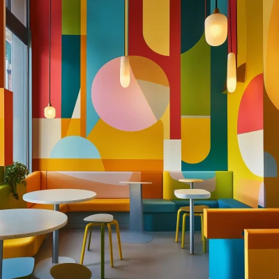 Vibrant Cafe Interior