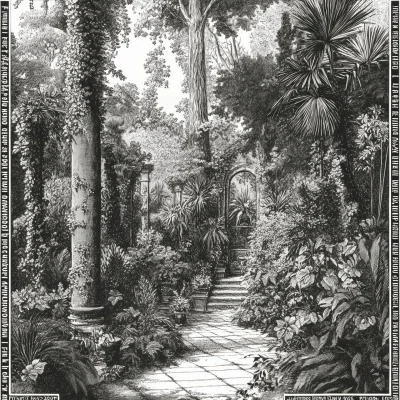 Lush Garden Etching