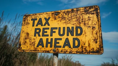 Tax Refund Ahead Sign