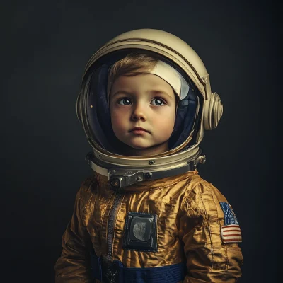 Kid Astronaut Portrait