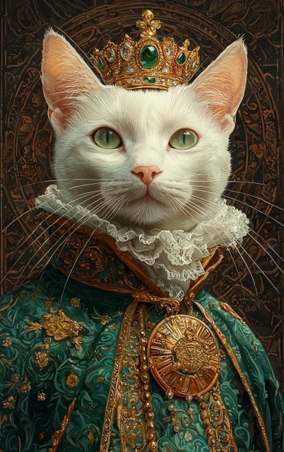 Royal Cat Portrait