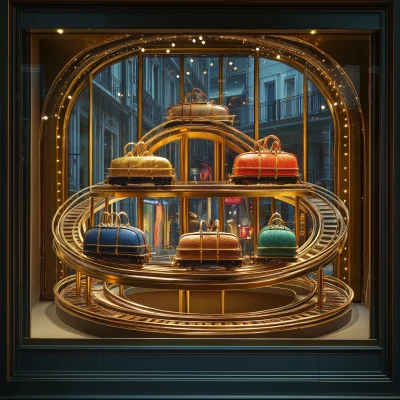 Vintage Pinball Inspired Luxury Store Window