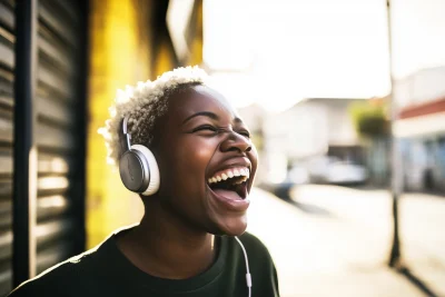 Joyful Music Listener