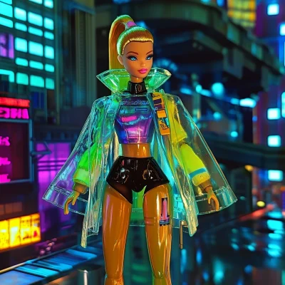 Barbie in Raincoat