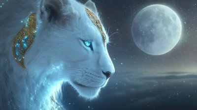 Luminous Lioness in Space