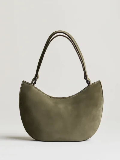 Minimalist Olive Green Shoulder Bag