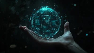 Digital Sphere with UI Elements