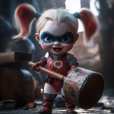 Baby Anime Harley Quinn