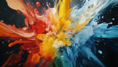 Exploding Paint Eruption