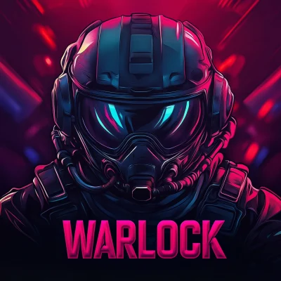 Warlock Fighter Pilot Logo