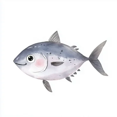 Cute Happy Tuna Fish