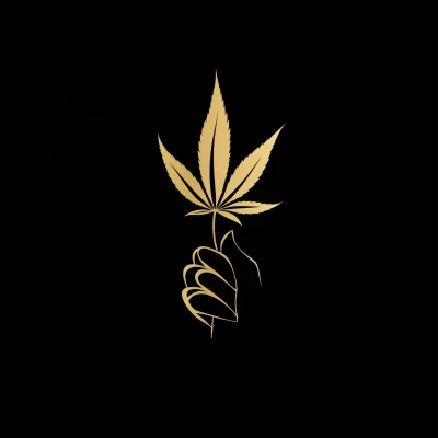 Elegant Cannabis Silhouette