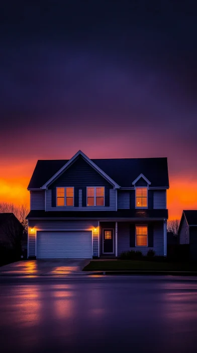 Sunset Suburban Home