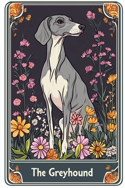 The Greyhound Tarot Card