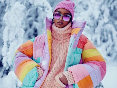 Vibrant Winter Fashion Editorial