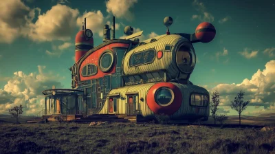 Surreal Vintage House