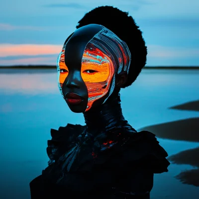 Surreal African Woman Portrait