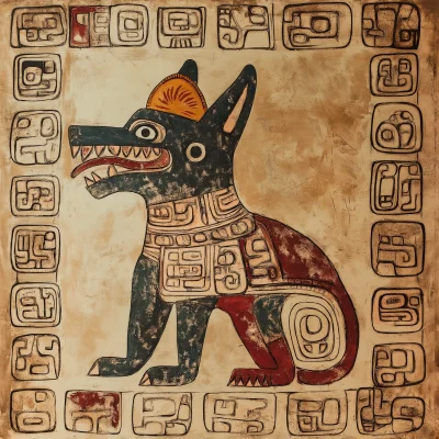 Mayan Coyote Glyph