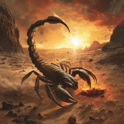 Scorpion in the Desert