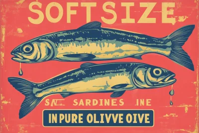 Soft Size Sardines Label