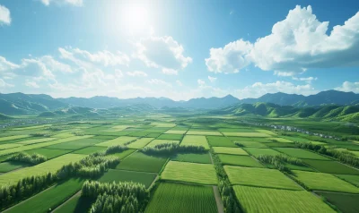 Vast Farmland Landscape