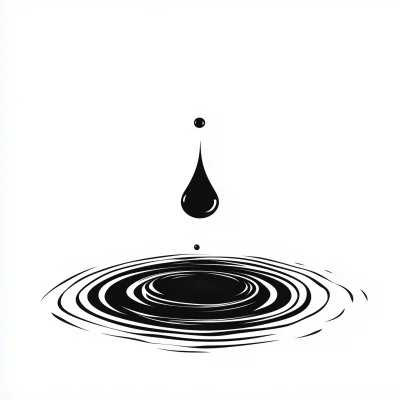 Water Drop Silhouette