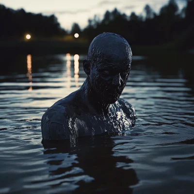 Male Zombie by the Lake