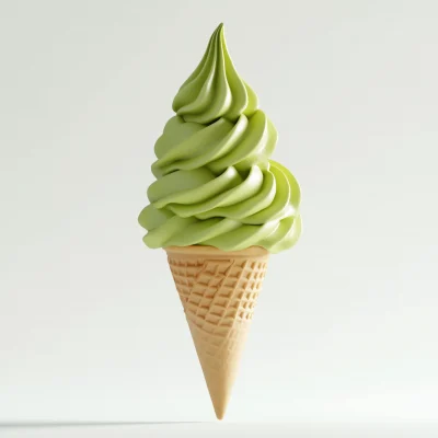 Floating Matcha Soft Serve