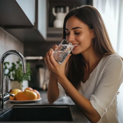 Woman Drinking Water