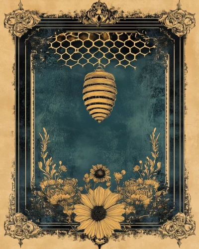 Honeycomb Tarot Card