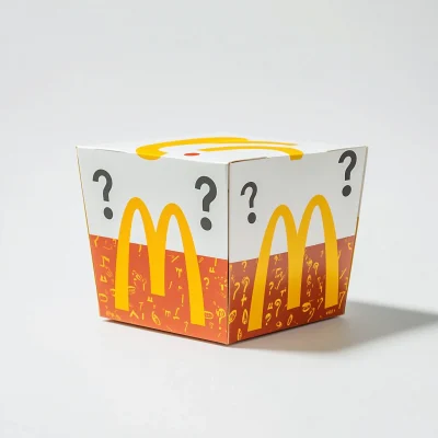 Burger Box with Question Marks